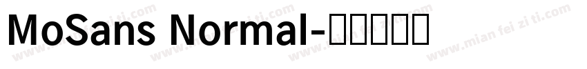 MoSans Normal字体转换